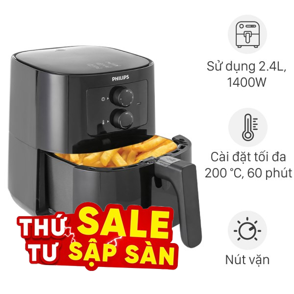 Nồi chiên không dầu Philips 4.1 lít HD9200/90