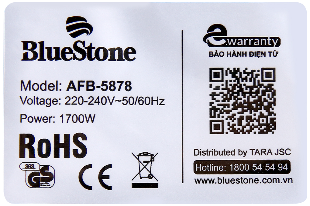 Siêu thị nồi chiên không dầu Bluestone AFB-5878 5.5 lít