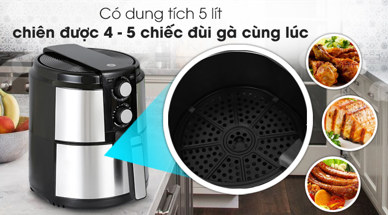 Nồi chiên không dầu Mishio MK-220 5 lít - 8