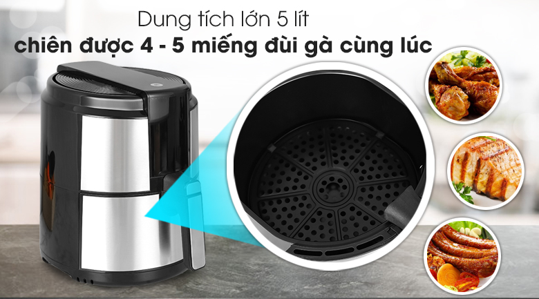Nồi chiên không dầu Mishio MK-221 5 lít - 9