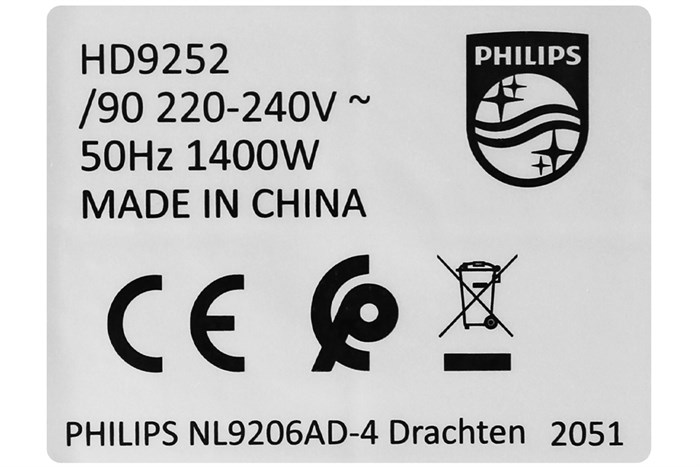 Nồi chiên không dầu Philips 4.1 lít HD9252/90 Màu Đen