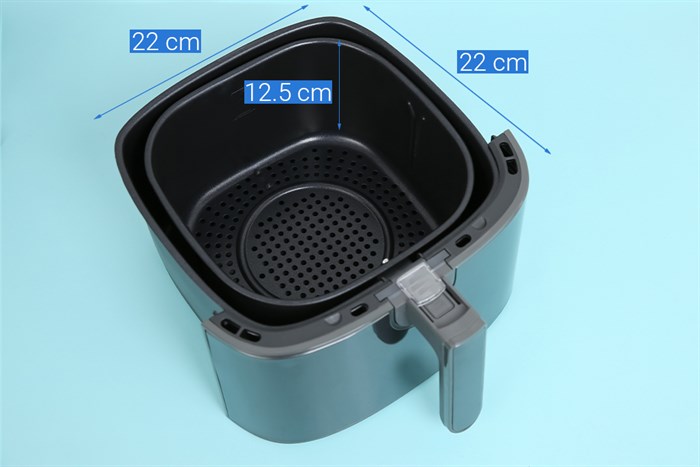 Nồi chiên không dầu Electrolux 5 lít E6AF1-520K Màu Đen