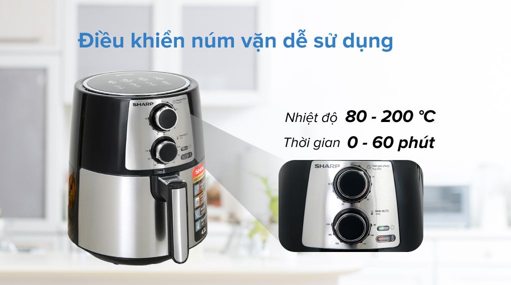 Nồi chiên không dầu Sharp KF-AF42MV-ST 3.5 lít