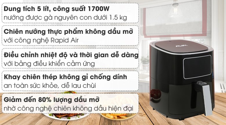 Nồi chiên không dầu AVA 5 lít AF40155D - 12