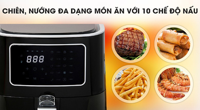 10 chế độ nấu đa dạng 10 chế độ nấu đa dạng