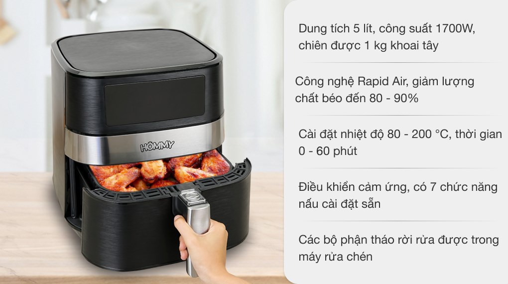 Nồi chiên không dầu Hommy TXG-S5T14 5 lít - 17