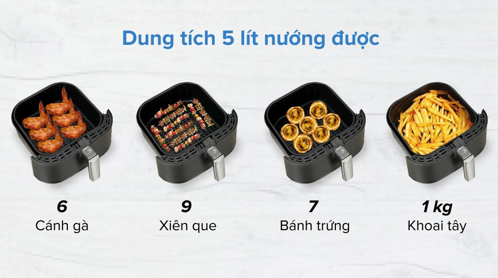 Nồi chiên không dầu Hommy TXG-S5T14 5 lít