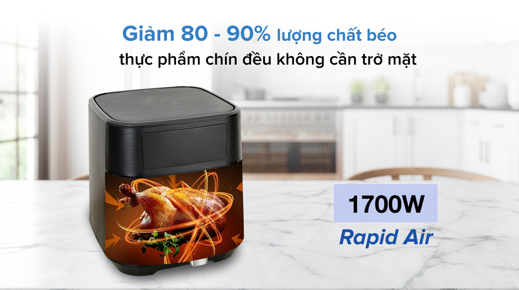 Nồi chiên không dầu Hommy TXG-S5T14 5 lít