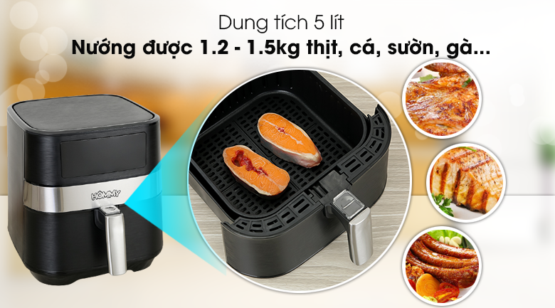 Nồi chiên không dầu Hommy TXG-S5T14 5 lít - 8