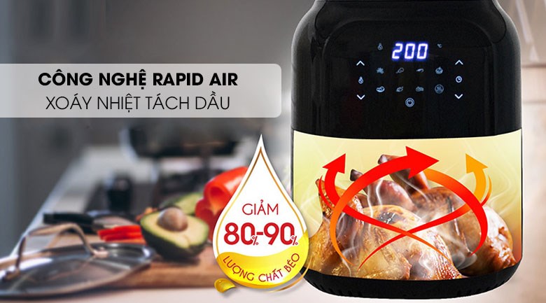Nồi chiên không dầu Magic Eco 5.5 lít AC-102 - 14