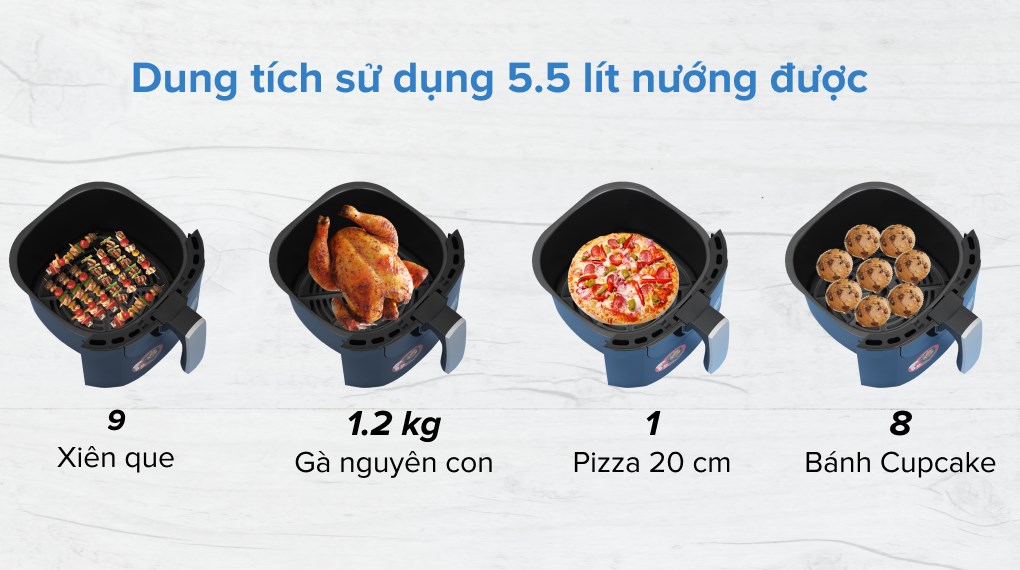 Nồi chiên không dầu Magic Eco 5.5 lít AC-102