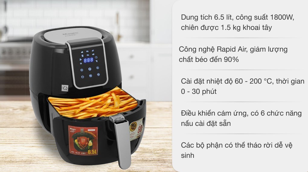 Nồi chiên không dầu Magic A-805 6.5 lít