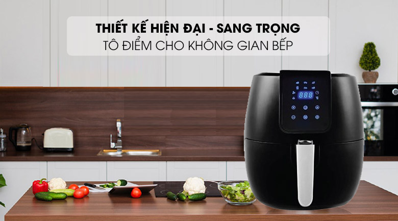 Thiết kế sang trọng - Nồi chiên không dầu Magic A-805 6.5 lít