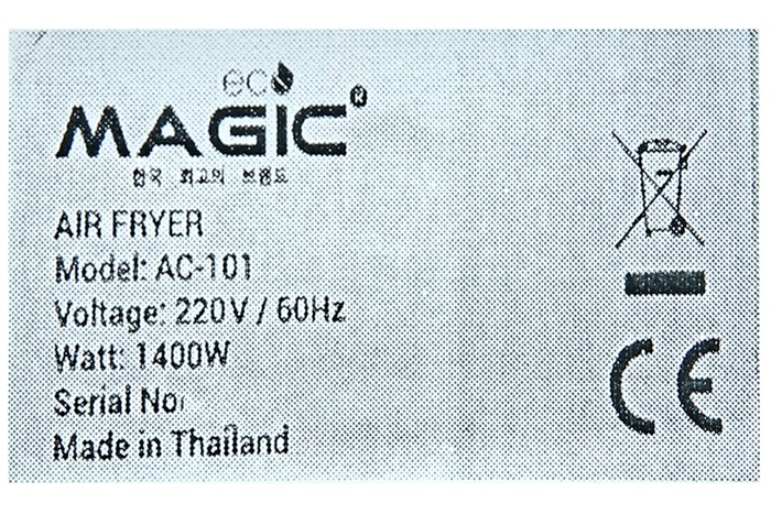 Nồi chiên không dầu Magic Eco AC-101 5.5 lít Màu Xanh ngọc
