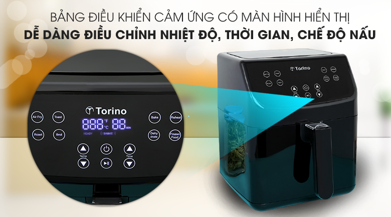 Nồi chiên không dầu Torino TF-JW55A 5.5 lít
