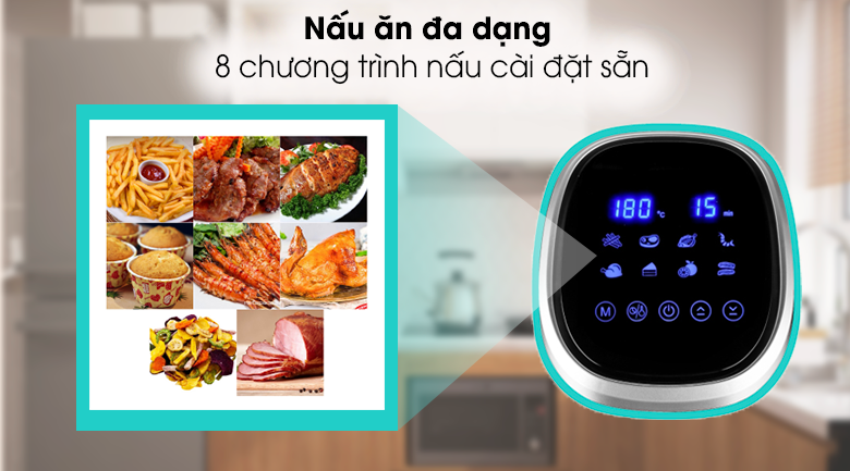 Nồi chiên không dầu Hawonkoo AFH-045 4.5 lít - Chức năng