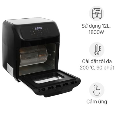 Lò chiên không dầu Mishio MK-281 12 lít