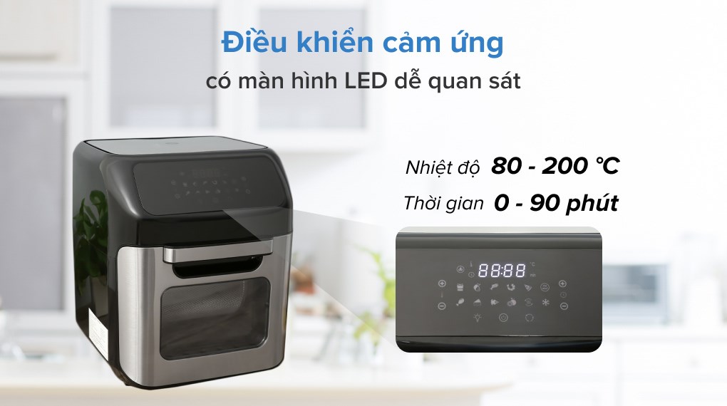 Lò chiên không dầu Mishio MK-281 12 lít