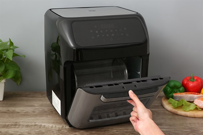 Lò chiên không dầu Mishio MK-281 12 lít Màu Đen