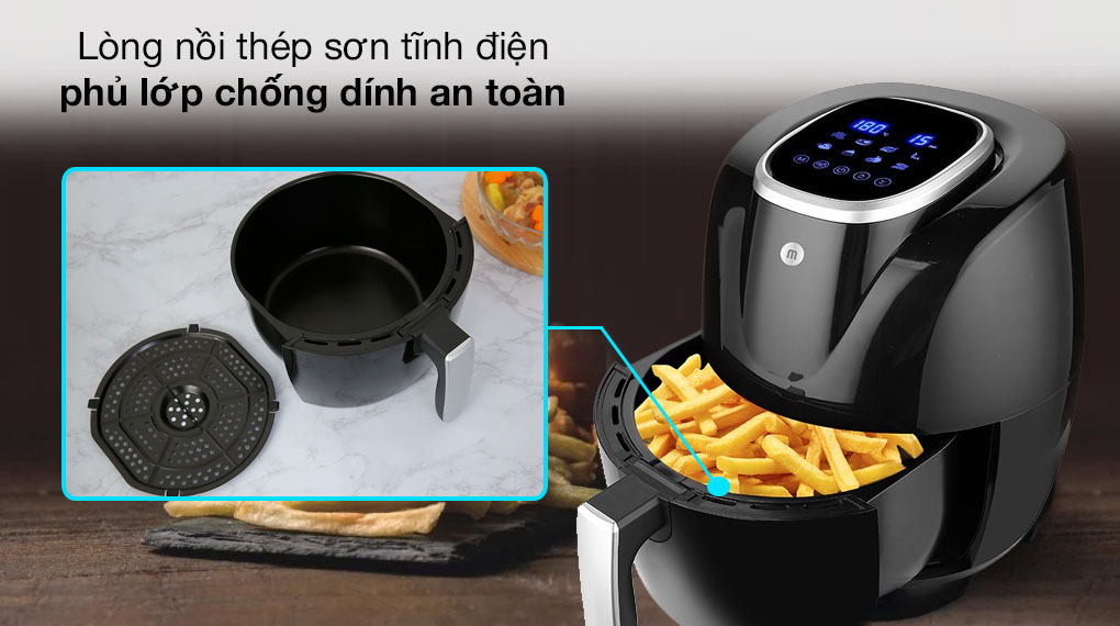 Nồi chiên không dầu Mishio MK-269 4.5 lít