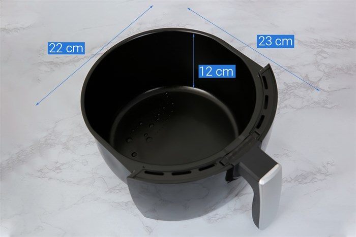 Nồi chiên không dầu Mishio MK-269 5 lít Màu Đen