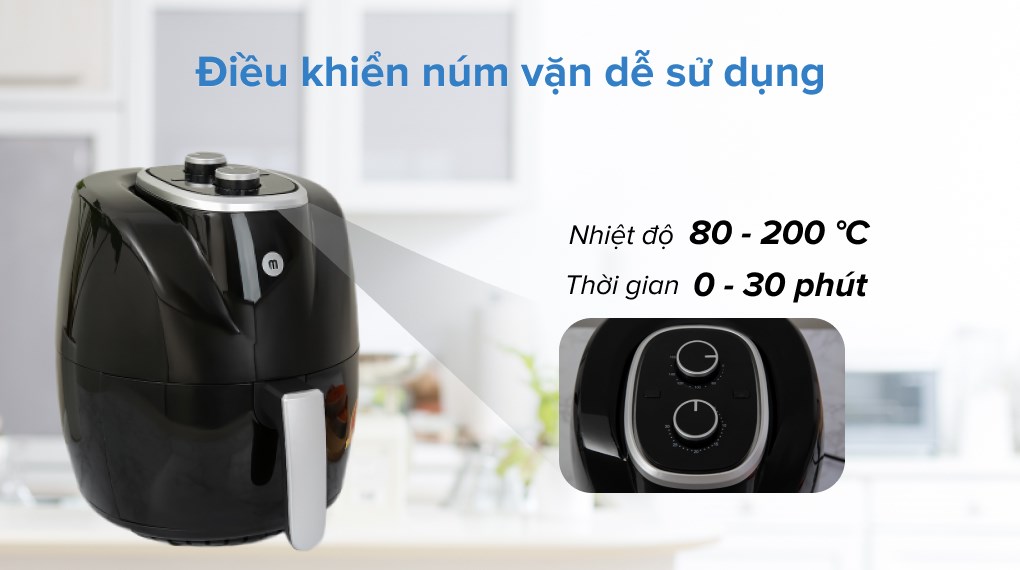 Nồi chiên không dầu Mishio MK-268 4.5 lít