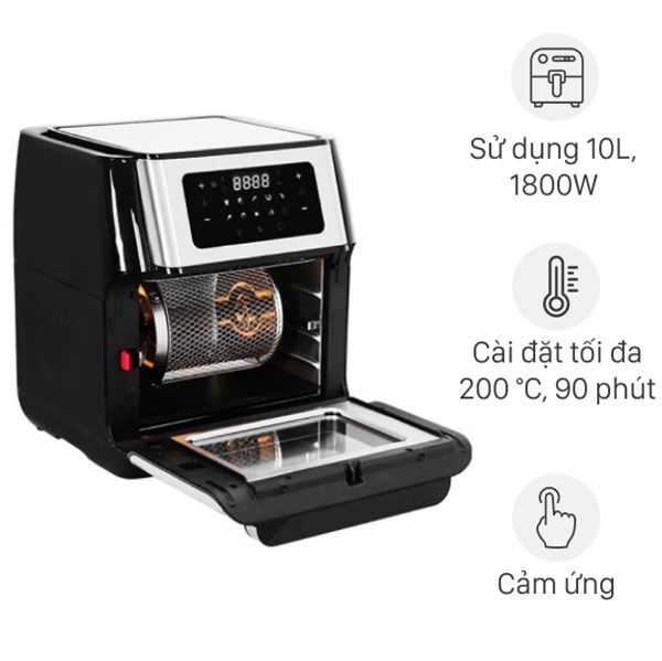 Lò chiên không dầu Kalite Q10 10 lít