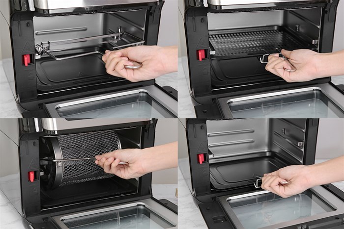 Lò chiên không dầu Kalite Q10 10 lít Màu Đen - Bạc