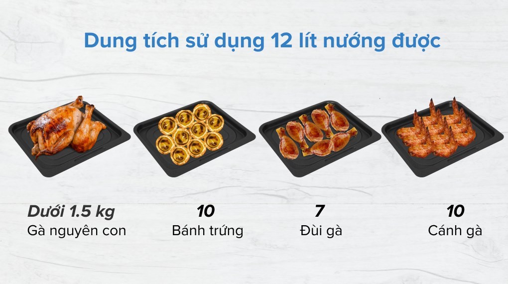 Lò chiên không dầu Kalite Q12 12 lít