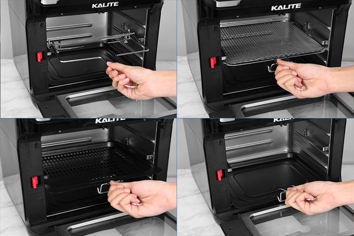 Lò chiên không dầu Kalite Q12 12 lít Màu Đen