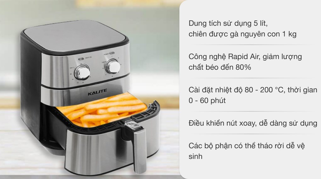 Nồi chiên không dầu Kalite Q5 5 lít - 7