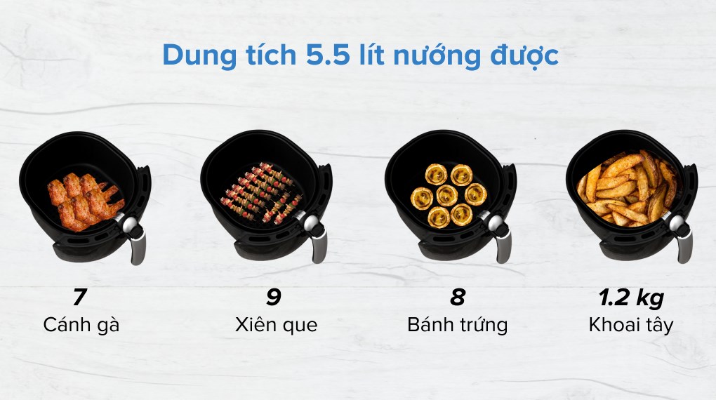 Nồi chiên không dầu BlueStone AFB-5873 5.5 lít - 18