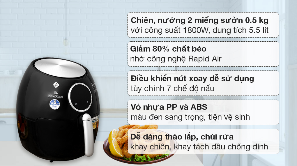 Nồi chiên không dầu BlueStone AFB-5873 5.5 lít - 8