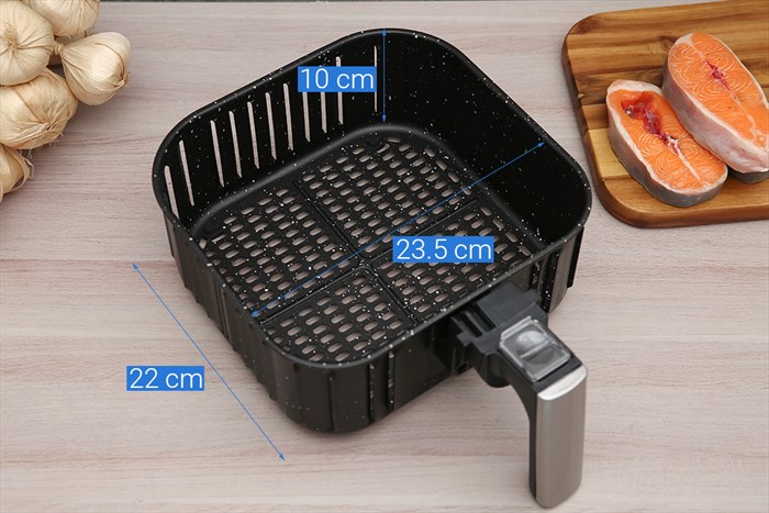 Nồi chiên không dầu BlueStone 5.5 lít AFB-5880 Màu Đen