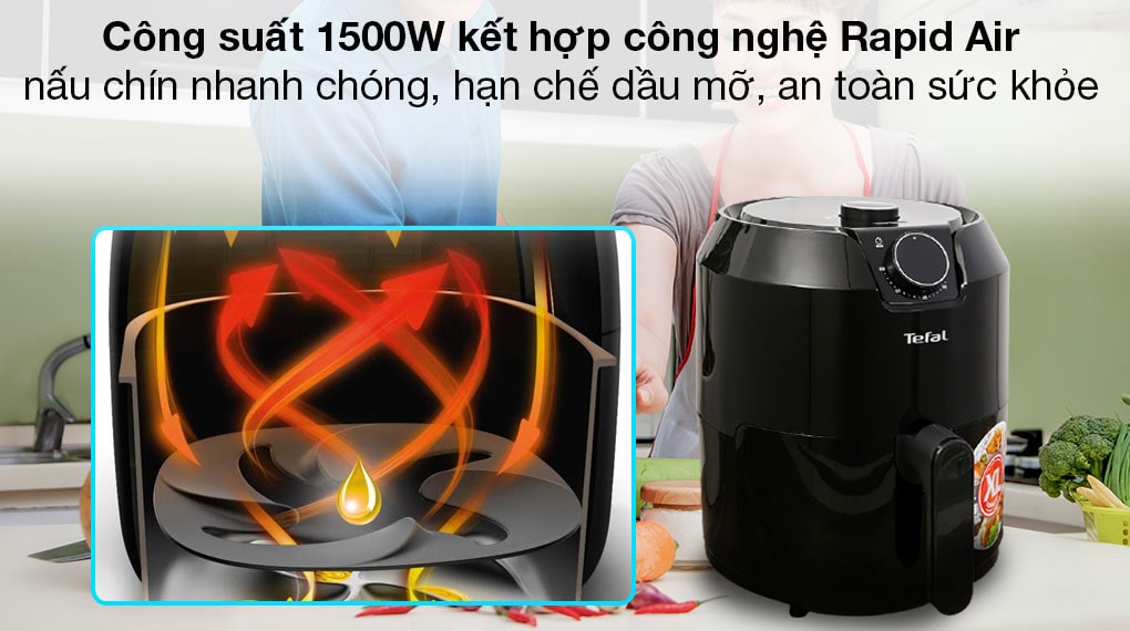 Nồi chiên không dầu Tefal 4.2 lít EY201815 - 9