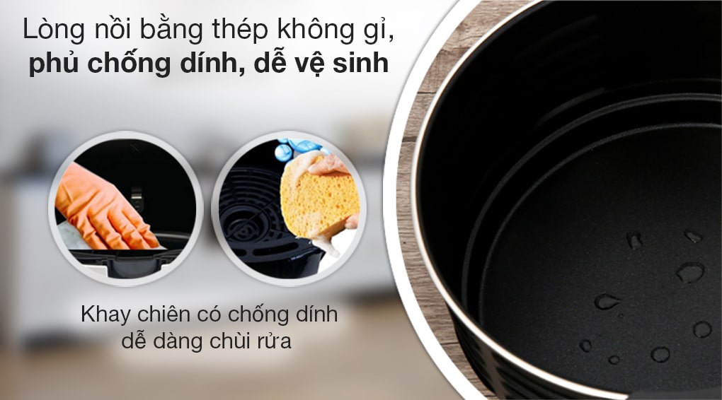Nồi chiên không dầu Tefal 4.2 lít EY201815 - 7