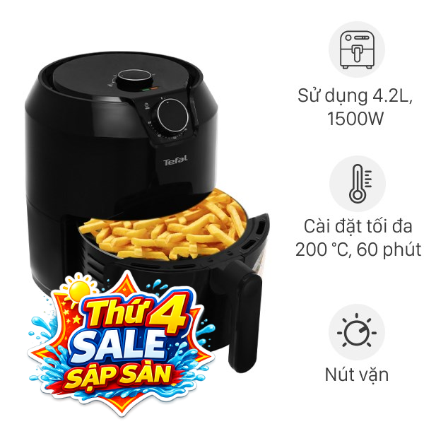Nồi chiên không dầu Tefal 4.2 lít EY201815