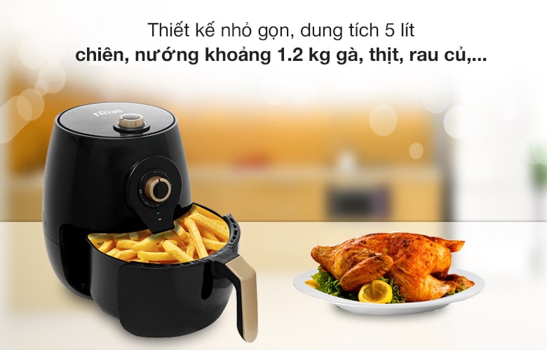 Dung tích - Nồi chiên không dầu Ferroli FAF-5.0M3 5 lít