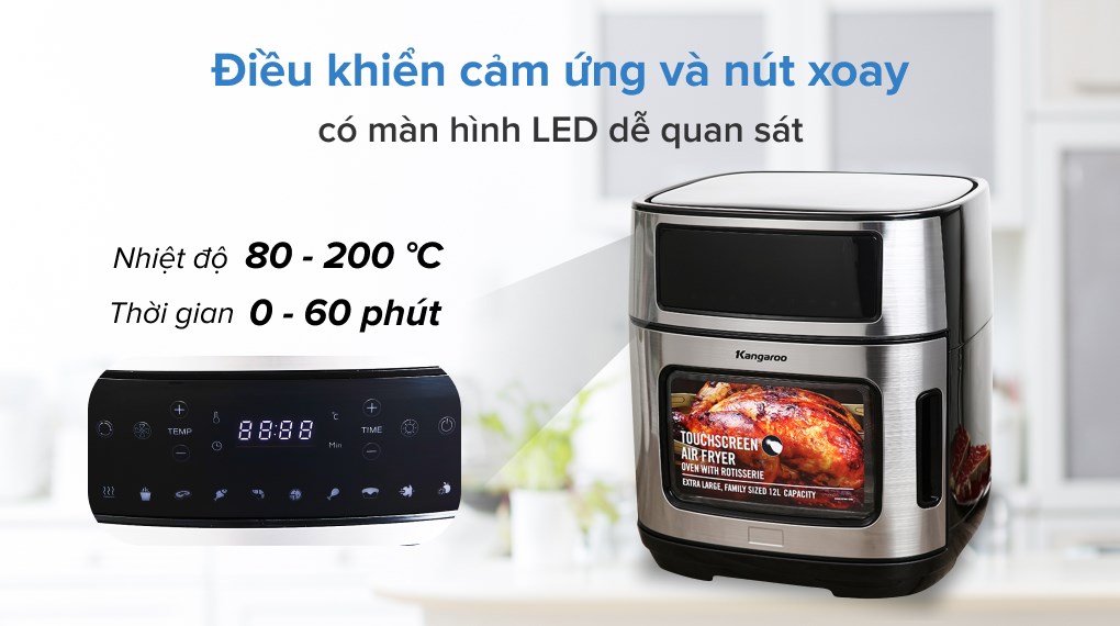 Lò chiên không dầu Kangaroo KG12AF1A 12 lít