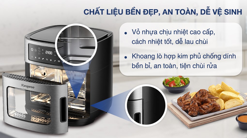 Lò chiên không dầu Kangaroo KG12AF1A 12 lít - 7