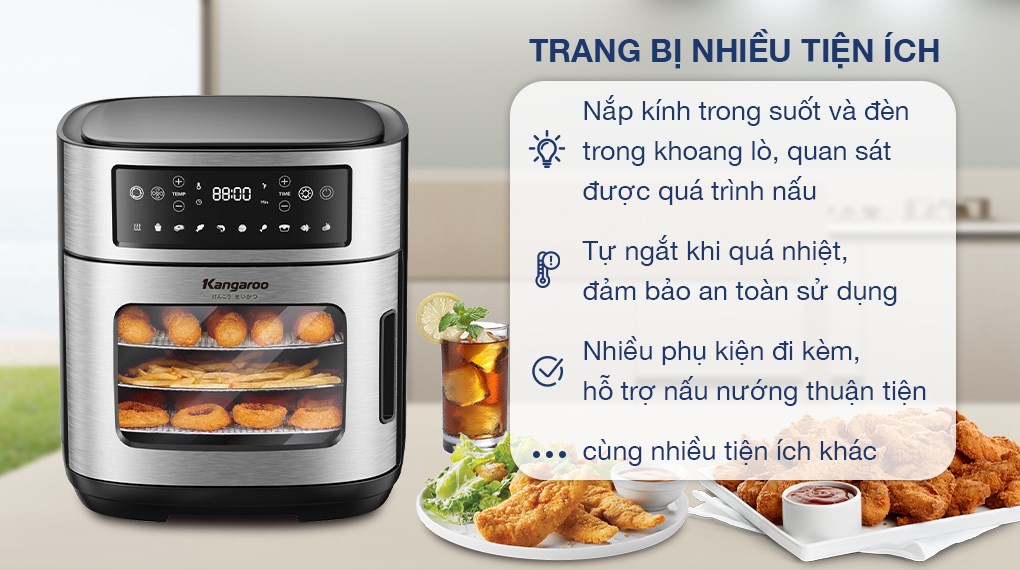 Lò chiên không dầu Kangaroo KG12AF1A 12 lít - 11