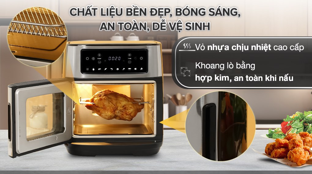 Lò chiên không dầu Kangaroo KG12AF1A 12 lít