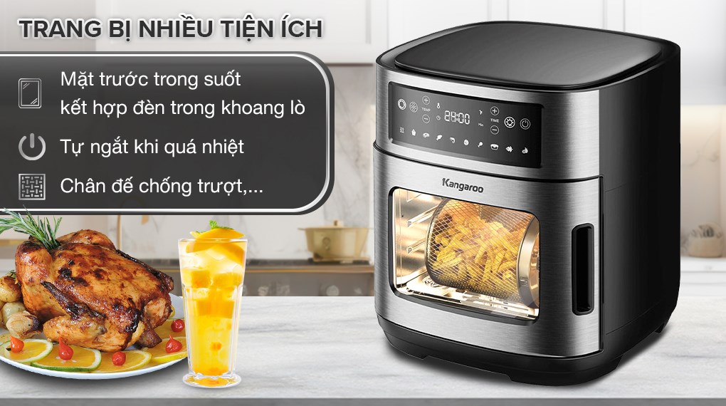 Lò chiên không dầu Kangaroo KG12AF1A 12 lít