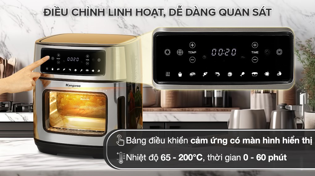 Lò chiên không dầu Kangaroo KG12AF1A 12 lít
