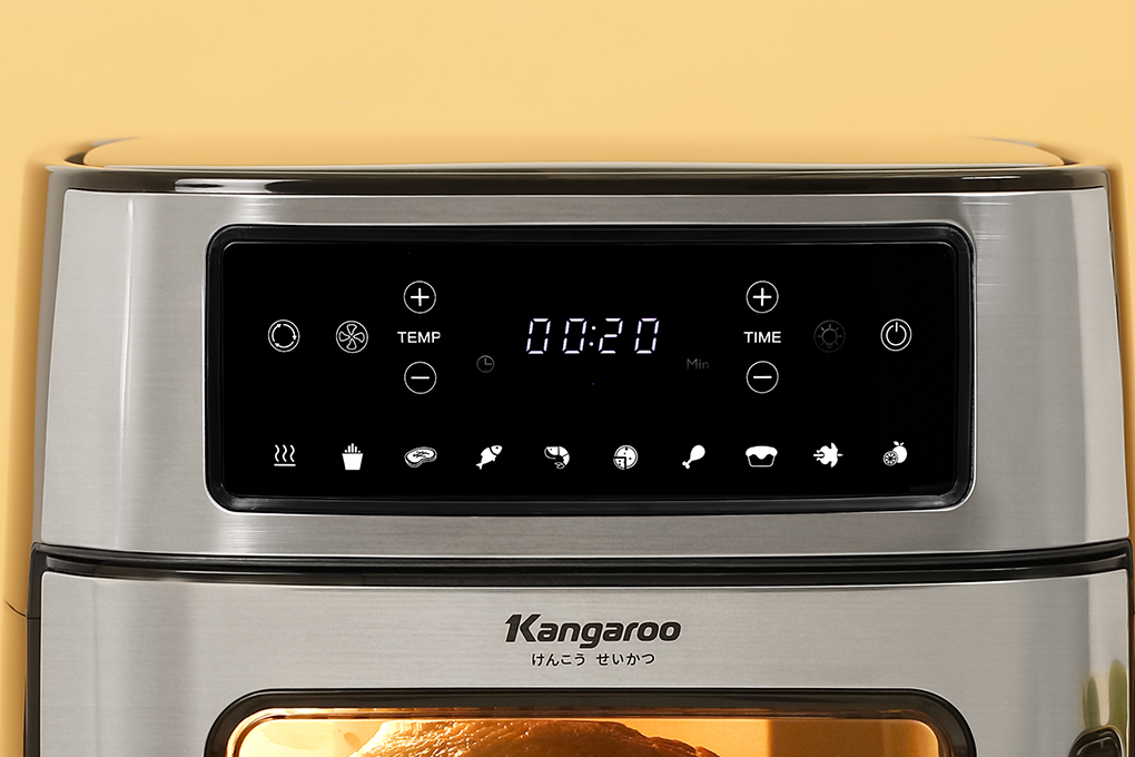 Lò chiên không dầu Kangaroo KG12AF1A 12 lít Màu Đen - Xám