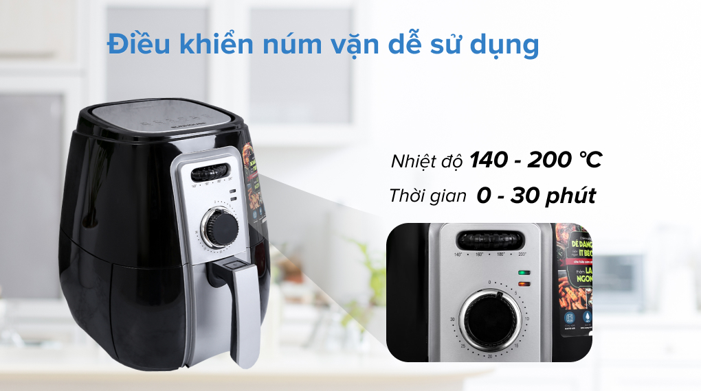 Nồi chiên không dầu Sunhouse SHD4025B 2.5 lít