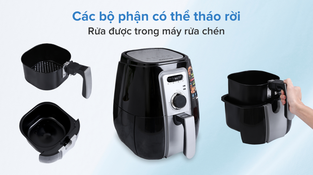 Nồi chiên không dầu Sunhouse SHD4025B 2.5 lít