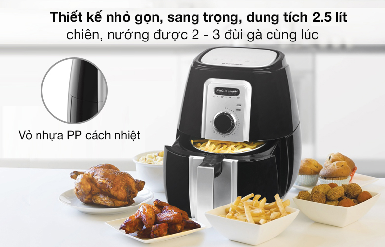 Nồi chiên không dầu Sunhouse SHD4025B- Dung tích