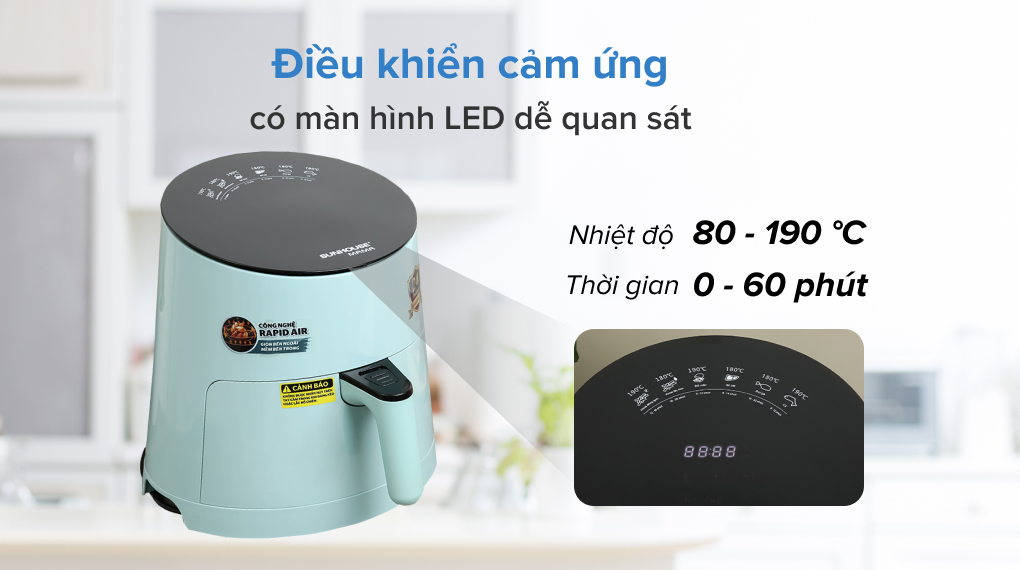 Nồi chiên không dầu Sunhouse SHD4085G 3 lít