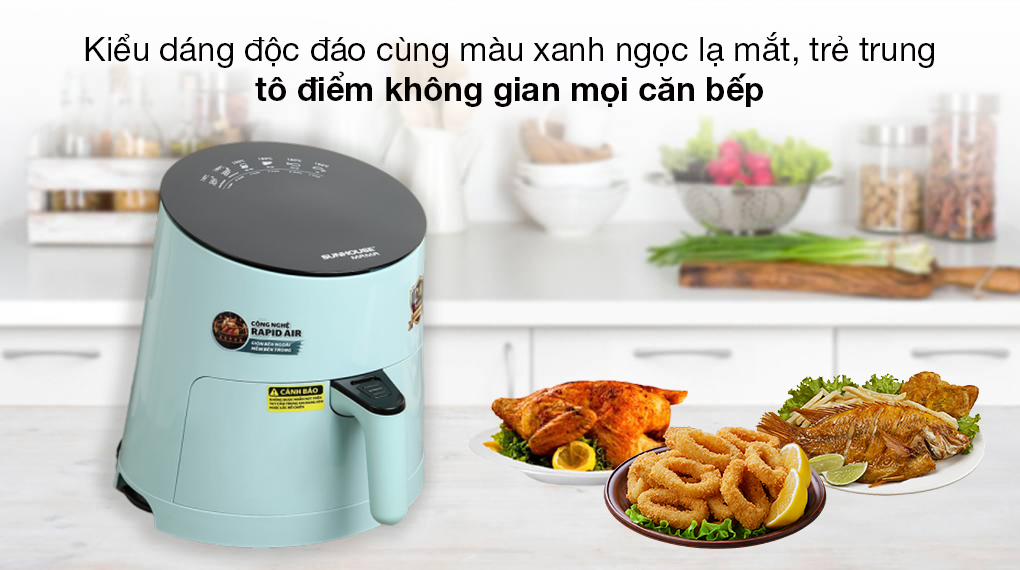 Nồi chiên không dầu Sunhouse SHD4085G 3.5 lít - 8